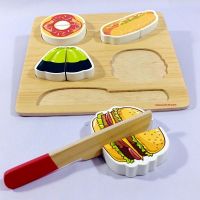 cutting food burger 2 6002